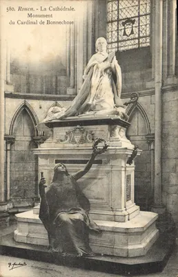 Rouen - La Cathédrale. Monument du Cardinal de Bonnechose — F. Fauchaud, n° 580