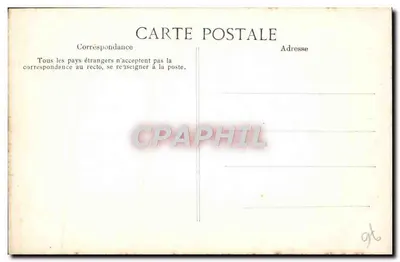 Rouen — Cathédrale — Portail des Libraires — Homme à corps de Lion et queue de Reptile — Éditeur E.P.D. n°607 — Verso