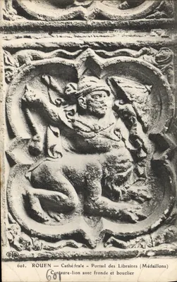 Rouen — Cathédrale — Portail des Libraires (Médaillons)