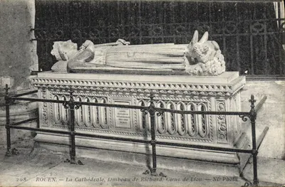 Rouen — La Cathédrale, tombeau de Richard Cœur de Lion — ND Phot.