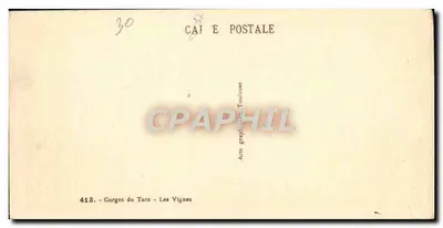 Les Vignes — Les Gorges du Tarn — éditeur ARGRA — Achterkant