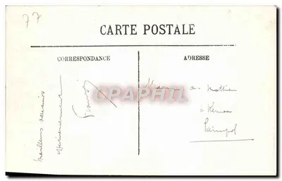 Fontainebleau — Le Palais — La Chambre de Marie-Antoinette — LL. — n°76 — Verso