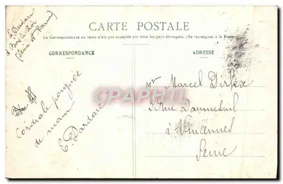 Floresta de Fontainebleau - A Lagoa de Bois-le-Roi — n° 712 — Verso