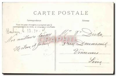 Floresta de FONTAINEBLEAU — Mare aux Biches — Edição S. Lévi — Verso