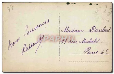 Fontainebleau - El Castillo — Estatua de Diana la Cazadora — Editor: , n.º 19 — Reverso