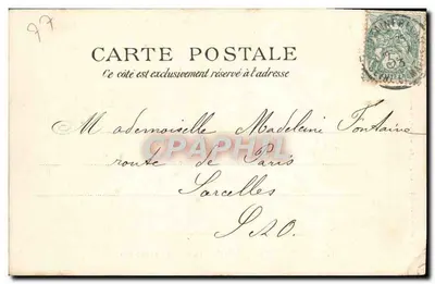 Forêt de Fontainebleau — La Mare de Franchard — éditeur Bazar de l'Hôtel-de-Ville, 58, rue Ville-de-Ville — Verso