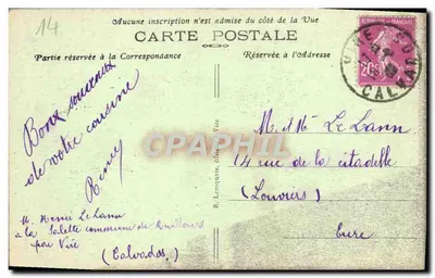 Vire - Casa Gótica (século XII) — R. Lenojnis, n°248 — Verso