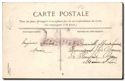 Trouville - Le ville e chalets — editore L.V. & Cie, n°17 — Verso