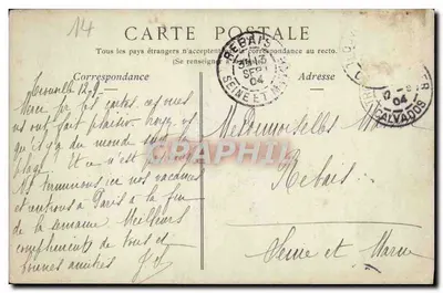 Trouville-sur-Mer — A Praia na Hora dos Banhos — Coleções ND. Fot. n°70 — Verso