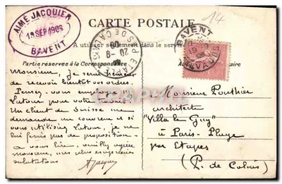 Bavent (Calvados) — Chalet Tuilerie Normande w Mesnil de Bavent — Ch. Hue, wyd. — Rewers