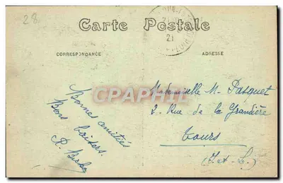 Châteaudun — Spadek Mail i Dolina Loir — wydawca Nénette, nr 65 — Rewers