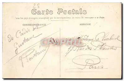 Châteaudun — Zamek — Ogólny widok — Fototyp Châteaudun — Rewers