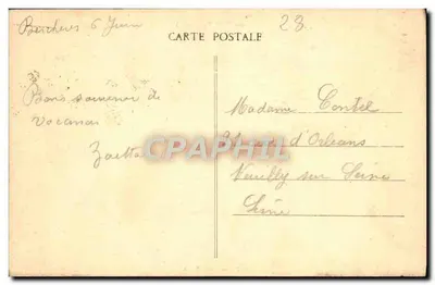 Bercheres-sur-Vesgre — Widok na Vesgre — G. Foucault, wyd., Dreux — Rewers