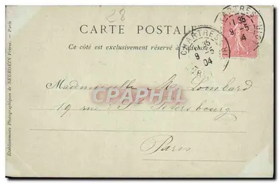 Chartres — Tertre Świętego Nikodema — Zbiór ND Phot n°130 — Rewers