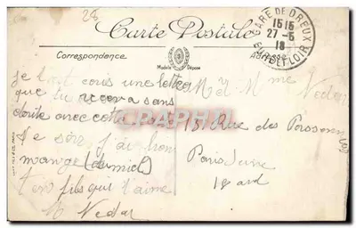 Dreux — Velhas Casas da Grande-Rue — L.L. — Verso
