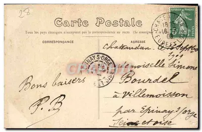 Châteaudun — O Castelo e o Ponte-São Médard — Editor não identificado, n° 2 — Verso