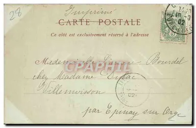 KATHEDRAAL van CHARTRES — De Maagd van het Paal — Collecties ND Phot, n°12 — Achterkant