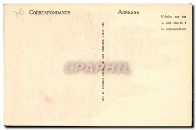 Caudebec-en-Caux — O Sintrão da Igreja — Ed. Testu, Caudebec-en-Caux — Verso