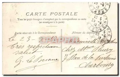 Le Havre — Notre-Dame des Flots — F.B. n°11 — Rewers