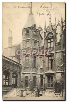 Bouven - Hôtel Bourgtheroulde — architecture gothique ornée — éditeur non visible