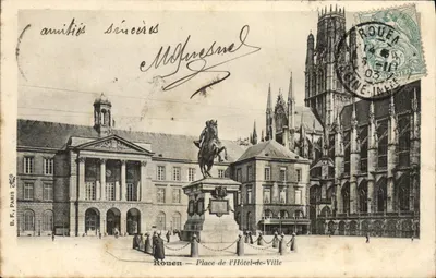 Rouen — Place de l'Hôtel-de-Ville — B.F. Paris