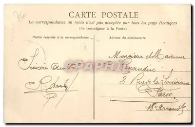 Rouen - Fontaine Sainte-Marie — Bromotype C.V. n°481 — Verso