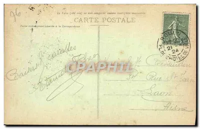 Rouen - Palais de Justice — C.P. 383 — éditeur C.P. Rouen — Verso