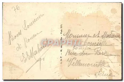 Rouen — Le pont Corneille et la Cathédrale — C.A.P. - 44, rue Lefèbvre - Paris (13e) — Verso