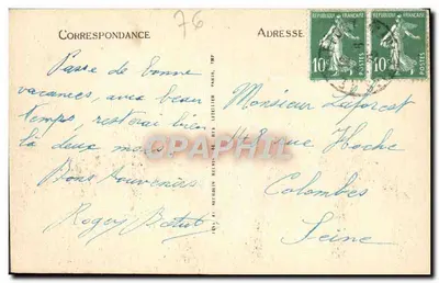 Le Tréport — Ogólny widok — Wydanie Specjalne Nowych Galerii — Rewers
