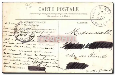 Le Havre — Vallei van Sainte-Adresse — LL. — n°217 — Achterkant