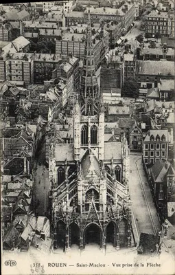 Rouen — Saint-Maclou — Vue prise de la Flèche