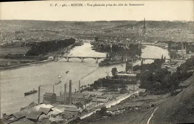 Rouen — Vue générale prise du côté de Bonsecours — C.V. n°485