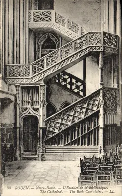 Rouen — Notre-Dame — L'Escalier de la Bibliothèque — LL