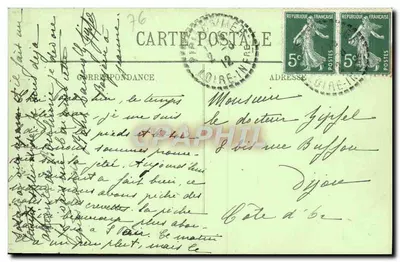 Molo pod burzowym niebem — LL. — N° 4038 — Rewers