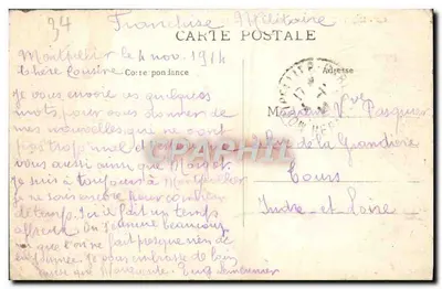 Montpellier — Place de la Comédie — wydawca MILIT — Rewers