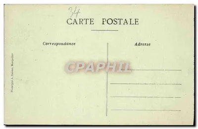 Montpellier — Promenade du Peyrou — Wydawca A. Barton — Rewers