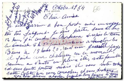 Amélie-les-Bains — Vista geral — Editor: La Poste (nº 56) — Verso