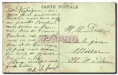 Perpignan - La Catedral — Ed. a la Pipe d'Or, n° 493 — Reverso