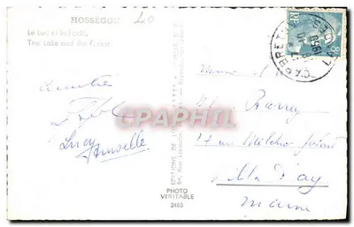Jezioro i Las — Hosségon — Wydawnictwo L'Uvéle G. C. Estel — Rewers