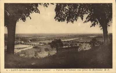 Saint-Sever-sur-Audour (Landes) — Valeia do Adour, vista tirada de Morlanne — M.D.