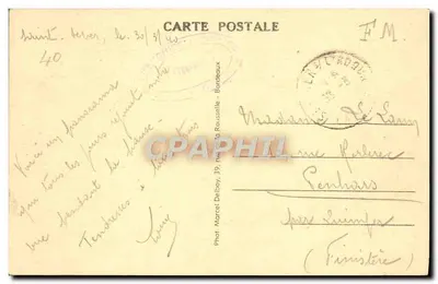 Saint-Sever-sur-Audour (Landes) — Valeia do Adour, vista tirada de Morlanne — M.D. — Verso