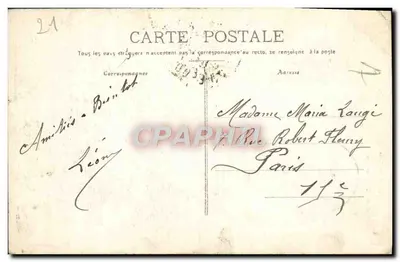 Dijon - Square des Ducs e Torre do Hotel de Ville — editor R. GROS, n°9 — Verso