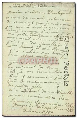 Chauny (Aisne) — desmonte e reforma das estradas após a retirada dos alemães — março de 1917 — Visé Paris N° 908 — Verso
