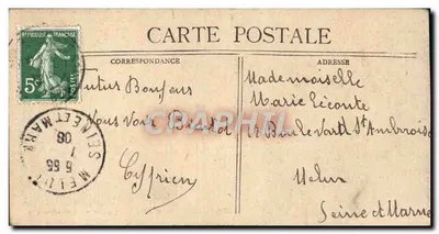 Marseille — Panorama do Palácio de Longchamps — Editor não visível — Verso