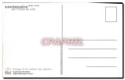 Ivry-sur-Seine — Estação do Chevaleret — C.L.C. — Editor C.L.C. n°15 — Verso