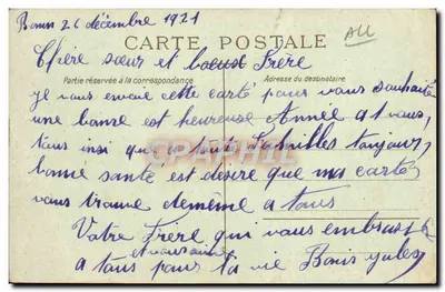 Stara pocztówka De Bonn nad Rynem — Pociąg — Rewers