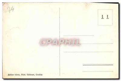 Morze lodowe - Chamonix — J. J. 93 B — Wydawca J. J. Genève — Rewers