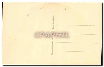 Śmierć Świętej Maryi Panny — Katedra Montfarville — Wydawnictwo Normandzkie Le Gréber — Rewers