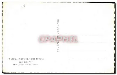 Gex-la-Faucille — Panorama na Salève — C.A.P. Paris — Rewers