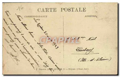 As Cavernas de RANCÔGNE — Grutas Estalagmíticas perto de Rochefoucauld — F. Braun, Royan (Char-Inf.) — Verso